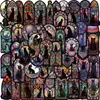 50 Piezas de Pegatinas de Graffiti Serie Gato Oscuro Gótico Decoración DIY para Guitarra, Teléfono Móvil, Cuaderno, Pegatinas Originales Impermeables