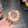 Versátil y a la moda, con encaje de pedrería estilo coreano para el pelo, Diadema de satén de color liso, duradera y exquisita, Anillo elegante para el pelo para mujer