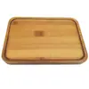Prato de Bambu Quadrado com Cantos Arredondados Casual e Criativo para Casa Restaurante Hotel Frutas Prato de Bambu Prato para Pão e Doces Bandeja de Fim de Refeição Venda por Atacado