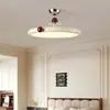 Lámpara de Dormitorio Color Crema Estilo Francés de Espectro Completo, Lámpara de Protección Ocular para Habitación Infantil, Lámpara Simple Moderna para Habitación, Lámpara de Techo