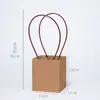 Saco de Tecido para Arranjo de Flores de Papel Marrom Cesta Pequena Embalagem de Buquê de Flores Caixa de Flores Pacote de Material DIY Cesta de Flores Arte Floral