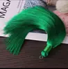 16cm de Alto Gama Flecos de Borla Puramente Hechos a Mano Accesorios para Joyería DIY Nudo Chino Cinta de Seda Artificial Círculo Borla Venta al Por Mayor