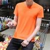 Preço de atacado com decote em V decote redondo camiseta masculina de manga curta solta roupas de verão de morte rápida mais tamanho grande homem gordo gordo t-shirt