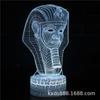 Exclusivo transfronteiriço para a série de Halloween abóbora de caveira luz noturna 3D LED toque colorida USB luz de presente criativa