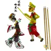 Chang'E Voando para a Lua Teatro de Sombras Cortina Artesanal DIY Adereços Kit de Material para Marionetes Couro Sintético Festival do Meio Outono Atividade Escolar História