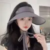 Chapéu Visor Esportivo de Verão da Moda para Venda por Atacado para Mulheres, Chapéu de Sol, Chapéu de Pescador, Novo Chapéu Grande com Aba para Proteção Solar