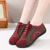 Populares Zapatos de Tela Old Beijing para Primavera y Otoño para Mujer, Zapatos Deportivos Casuales Planos Transpirables, Zapatos para Caminar de Suela Blanda para Personas de Mediana Edad, Dropshipping