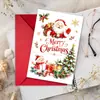 Cartão de Boas Festas de Natal com Ovelhinha Fofa e Árvore de Natal, com Envelope, Mensagem de Bênção para o Feriado, Convite, Cartão de Cumprimentos para Presente