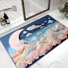 Alfombra de Tierra de Diatomeas para Baño Absorbente Alfombra para Pies Entrada Resistente a la Suciedad Resistente al Desgaste Fácil Cuidado Alfombra de Piso