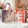 Bolso de Fieltro Floral Creativo, Bolso Tote Portátil de Aspecto Elegante para Salidas, Bolso de Fieltro para Eventos Corporativos, Bolso de Mano
