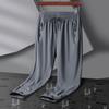 Calças de Verão Tamanho Grande Seda Gelo Leggings Masculinas Calças Esportivas Alta Elasticidade Secagem Rápida Calças Casuais Retas Outdoor Respiráveis Calças para Ar Condicionado
