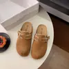 Zapatos Birkenstock para mujer con suela gruesa y tacón oculto, medias pantuflas transpirables de verano, zapatos casuales slip-on para uso en exteriores, pantuflas Birkenstock súper populares