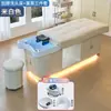 Cama de Shampoo para Terapia Capilar LED de Luxo Leve, Cama Integrada com Circulação de Água e Vaporização para Salão de Beleza, Cama de Fisioterapia Totalmente Reclinável para Lavar o Cabelo