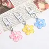 Llavero de Flor de Cerezo de Resina Color Caramelo Colgante de Flor Accesorios para Joyería DIY Accesorios para Muñeco de Bolso Venta al por Mayor
