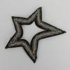 Nuevas pegatinas de tela con forma de estrella, parche de estrella de cinco puntas con diamantes de imitación, cuentas de uñas hechas a mano, pegatinas decorativas para niños, accesorios de ropa