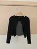 Traje Estilo Coreano 2025 Nuevo Otoño Rayas en Contraste Tirantes Chaqueta Interior Cárdigan Efecto Adelgazante Top Conjunto de Dos Piezas para Mujer