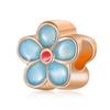 Pulsera Estilo Pastoral, Cuentas de Flor de Cerezo de Cinco Pétalos, Collar DIY, Cuerda de Mano Estilo Nacional, Accesorios con Cuentas, Regalo para Novias