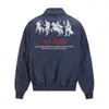 Jaqueta de Voo Bordada Cavalo de Guerra Streetwear Americano para Meninos, Outono e Primavera, Solta, Tendência High Street, Marca, Casal, Versátil, Casual