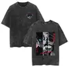 Camiseta Lavável de Manga Curta para Casal Estilo Anime Bidimensional Solo Leveling Eu Subo de Nível Sozinho Suprimento Transfronteiriço Exportação
