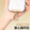 Gancho para cordão de celular, fivela de anel, anel de estilingue, acessório para pendurar, rotação de 360 graus, anel de aço inoxidável giratório, gancho de acessório DIY