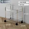 Estantería de almacenamiento de pie móvil de varias capas para salón de belleza, barbería, artículos, carrito transparente acrílico para el hogar