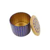 Tetera redonda de hojalata olla de hierro multi-patrón olla de hierro metálica Tarro de almacenamiento tarro para galletas galletas personalizado/Hecho