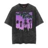 Camiseta de manga curta vintage batik rock desbotada Pink Floyd Pink Floyd verão 2022