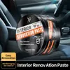 Pasta pulidora de cuero para coche, cera de mantenimiento para asientos interiores, eliminador de manchas, pasta de recubrimiento restauradora anti-envejecimiento, Amazon transfronterizo