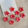 Color sólido chapado flor de cinco pétalos DIY estilo antiguo accesorio para el cabello horquilla componentes materiales acrílico cuentas sueltas coloridas venta al por mayor