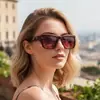 Moda Europea y Americana 2026 Nuevo Estilo Gafas de Sol Cuadradas con Tachuelas Estilo Callejero Versátiles de Moda Gafas de Sol de Personalidad para Mujer