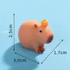 Adornos de Micro Paisaje, Muñecos de Capibara Realistas Creativos y Lindos, Manualidades de Resina, Adornos para Coche y Escritorio