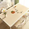 Mantel de Mesa de Comedor de Dibujos Animados, Mantel de Lujo Ligero y de Gama Alta, Impermeable, Resistente al Aceite, Lavable, Almohadilla Resistente al Calor, Mantel Protector para Mesa de Café Resistente a Altas Temperaturas