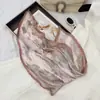 Lenço de Seda Coreano Fácil de Cuidar e Resistente a Amassados, Lenço Decorativo Pequeno para Pescoço com Padrão Paisley Listrado Bolinhas Diamante Fashion Retrô, Lenço de Cabeça, Lenço