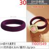 Diadema de Toalla Elástica Alta de 4 cm Cuerda para el Cabello de Color Sólido Simple para Mujeres Accesorio para el Cabello para Cola de Caballo Alta para Mujeres