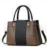 [Bolsa Feminina Shichen] Bolsa Feminina 2025 Nova Moda Padrão Costura Bolsa Feminina Grande Capacidade Bolsa Lenço de Seda Bolsa de Ombro