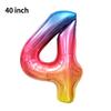 Novo Balão Digital Grande de 40 polegadas Versão Americana 0-9 Imitação de Alumínio Americano Balão para Arranjo de Festa de Aniversário Festa de Balões