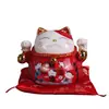 Ventas Directas de Fábrica Gato de la Suerte Dibujo Animado Lindo Pequeños Adornos Cerámica Creativa Regalos Decoraciones para el Hogar Regalos para Clientes Lote
