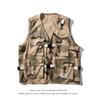 2023 Comércio Exterior Transfronteiriço Novo Colete Masculino Colete Masculino Estilo Hong Kong Jovem Multi-bolsos Colete de Trabalho Top Roupas de Pesca
