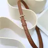 Cinturón de Piel Genuina de Lujo Ligero para Mujer, Adecuado para Jeans, Cinturón de Moda Vintage Simple, Adelgazante y Elegante, en Stock