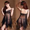 Ropa Interior Sexy Deseo Puro Encaje Malla Conjunto Tentación Talla Grande Europeo y Americano Comercio Exterior Tirantes Pijama Sexy