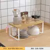 Prateleira de armazenamento para cozinha, organizador de pratos, suporte simples de ferro forjado para micro-ondas, prateleira de bancada de camada única, Amazon