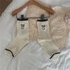 Calcetines de Costura Ioulor Corea Dongdaemun Estilo Japonés Calcetines Casuales Verano para Mujer Estilo Preppy Calcetines de Media Pantorrilla Calcetines de Moda Ins
