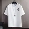 Camiseta de Manga Corta Estampada Fina de Nuevo Estilo Verano 2025 para Hombre, Tendencia Nicho Ins Holgada Adelgazante Top de Manga Media