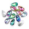 22 # Pingente de Vidro Cristal Colorido Gota de Água Malha Feito à Mão DIY Cortina de Miçangas Colar Pulseira Acessórios de Joalheria Atacado