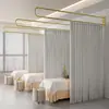 Suporte de Cortina para Divisória de Cama de Beleza com Haste Longa em Forma de U de Ferro Forjado Suporte de Suporte de Cortina de Cama para Salão de Beleza Centro de Saúde