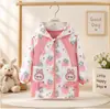 Impermeable Infantil Ropa Exterior Chaqueta de Plumas para Niñas Abrigo Impermeable Resistente a la Suciedad Chaqueta de Algodón para Niños Mediana y Grande Manga Larga Ropa Protectora para Guardería Otoño Invierno