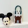 2025 Nova Bolsa de Celular de Tricô Fofa de Desenho Animado para Mulheres Bolsa Transversal Pequena Portátil de Ombro para Sair