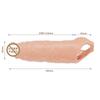 Cubierta de diente de lobo para pene extragrande alargada Cubierta de pene de simulación de cristal cubierta de diente de lobo sexy juguete para parejas cubierta de esencia de bloqueo