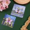 Marcador de Página de Metal Borboleta Clipe de Página de Livro para Estudante Papelaria Infantil Prêmio Gravado Presente Comemorativo Lembrança de Feriado