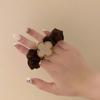 ¡El trébol de cuatro hojas de la suerte! Anillo para el cabello de malla metálica que combina con todo, anillo para el cabello coreano, accesorios para el cabello de celebridades de Internet
